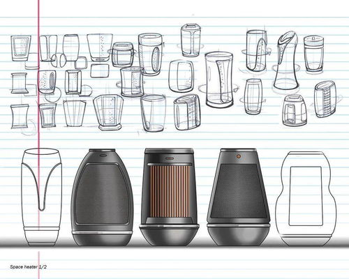 手绘口粮 超细节的产品设计手绘草图